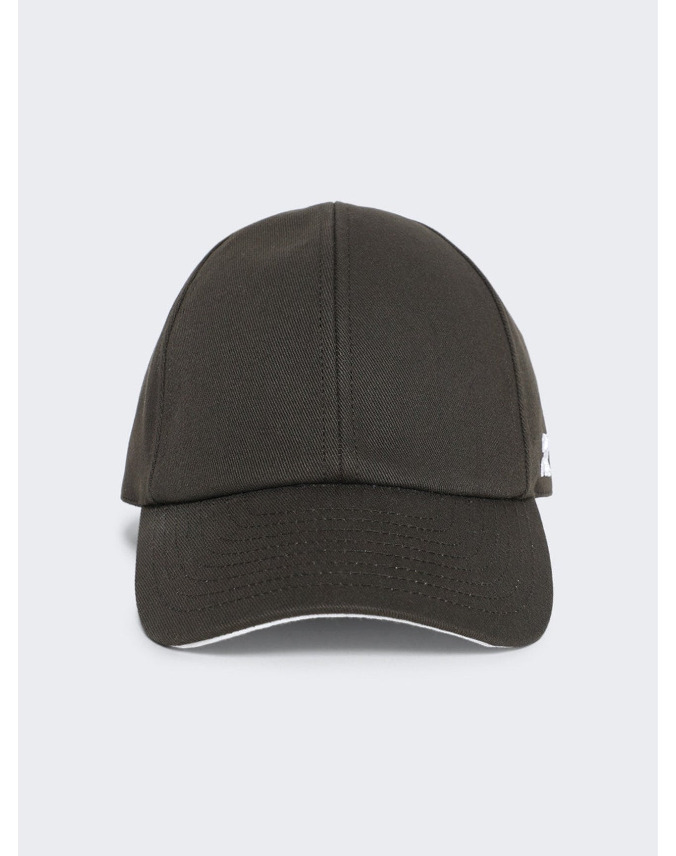 Courrèges | Women | Embroidered Cap | Mud Brown