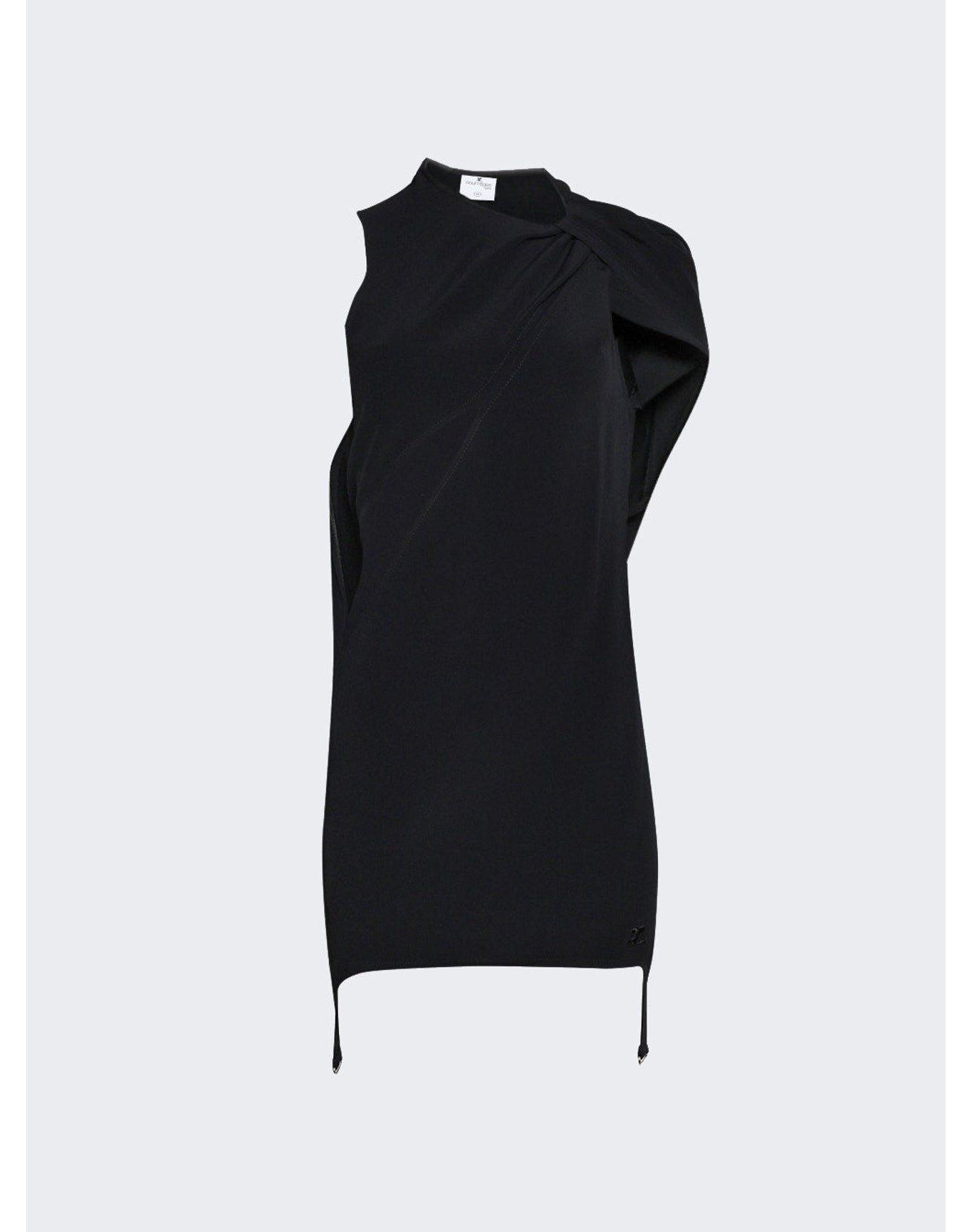 Courrèges | Women | Heritage Crepe Twist Dress | Black
