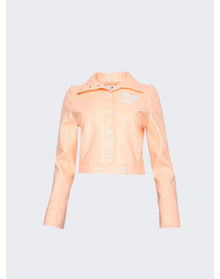 Courrèges | Women | Iconic Vinyl Jacket | Bleached Orange
