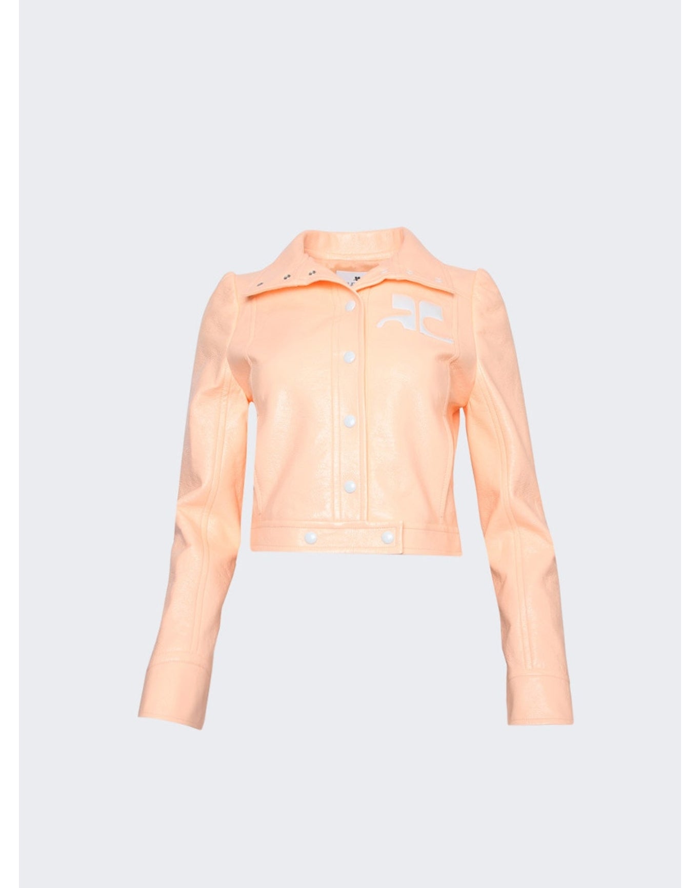 Courrèges | Women | Iconic Vinyl Jacket | Bleached Orange