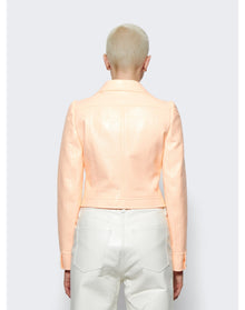 Courrèges | Women | Iconic Vinyl Jacket | Bleached Orange