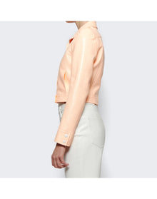 Courrèges | Women | Iconic Vinyl Jacket | Bleached Orange