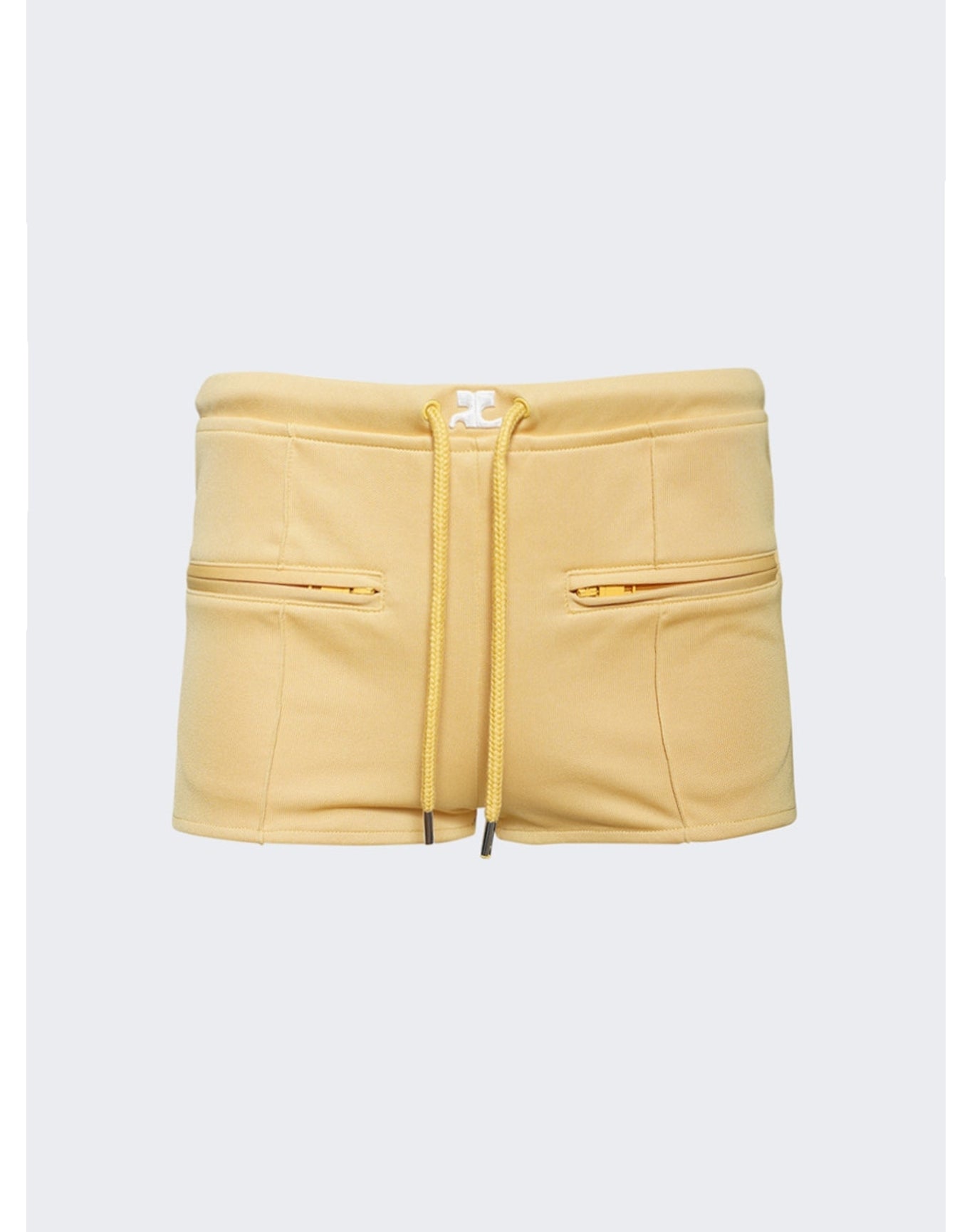 Courrèges | Women | Interlock Tracksuit Mini Shorts | Pollen
