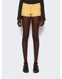 Courrèges | Women | Interlock Tracksuit Mini Shorts | Pollen