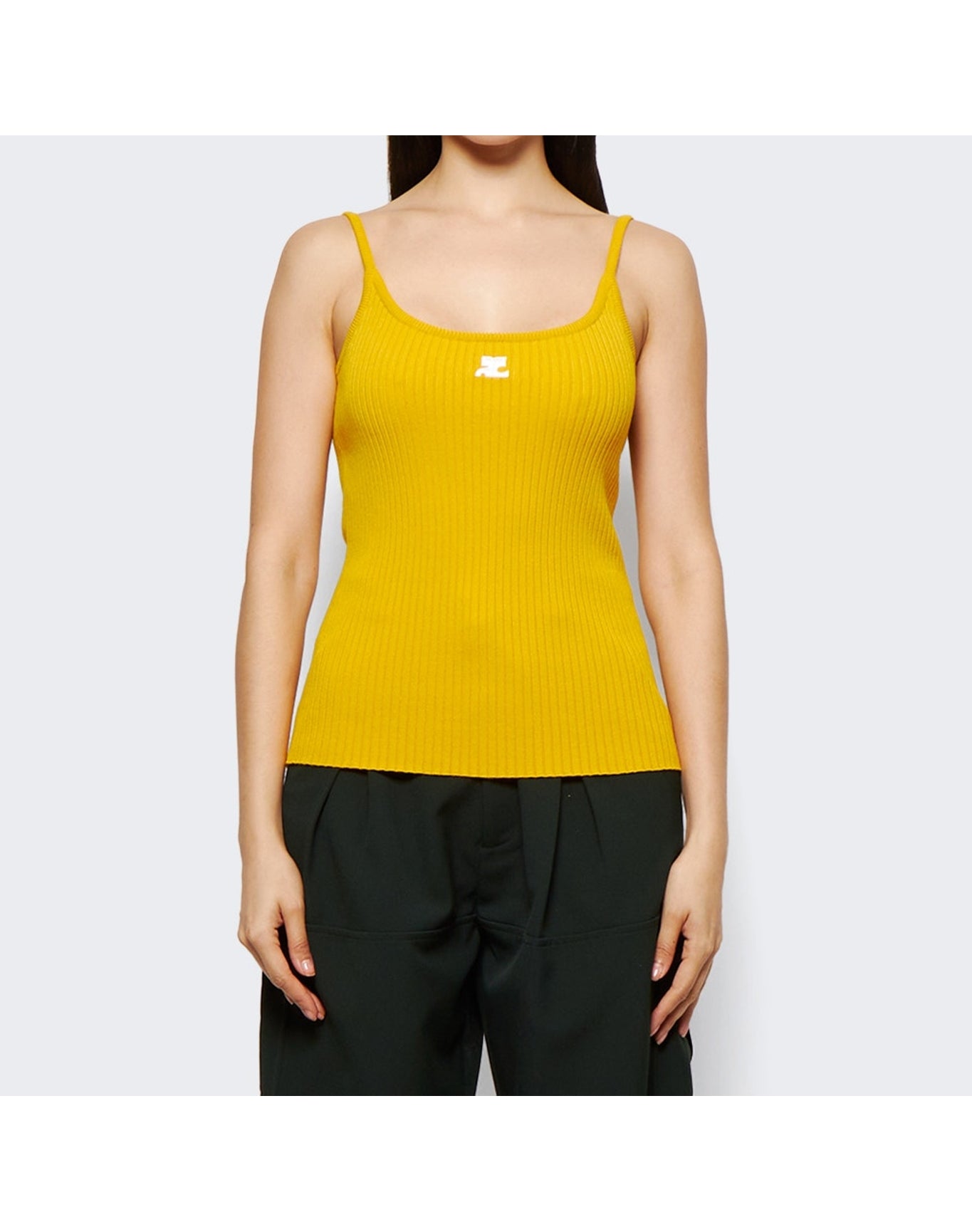 Courrèges | Women | Knit Tank Top | Ochre