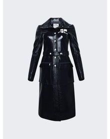 Courrèges | Women | Reedition Vinyl Trench Coat | Navy