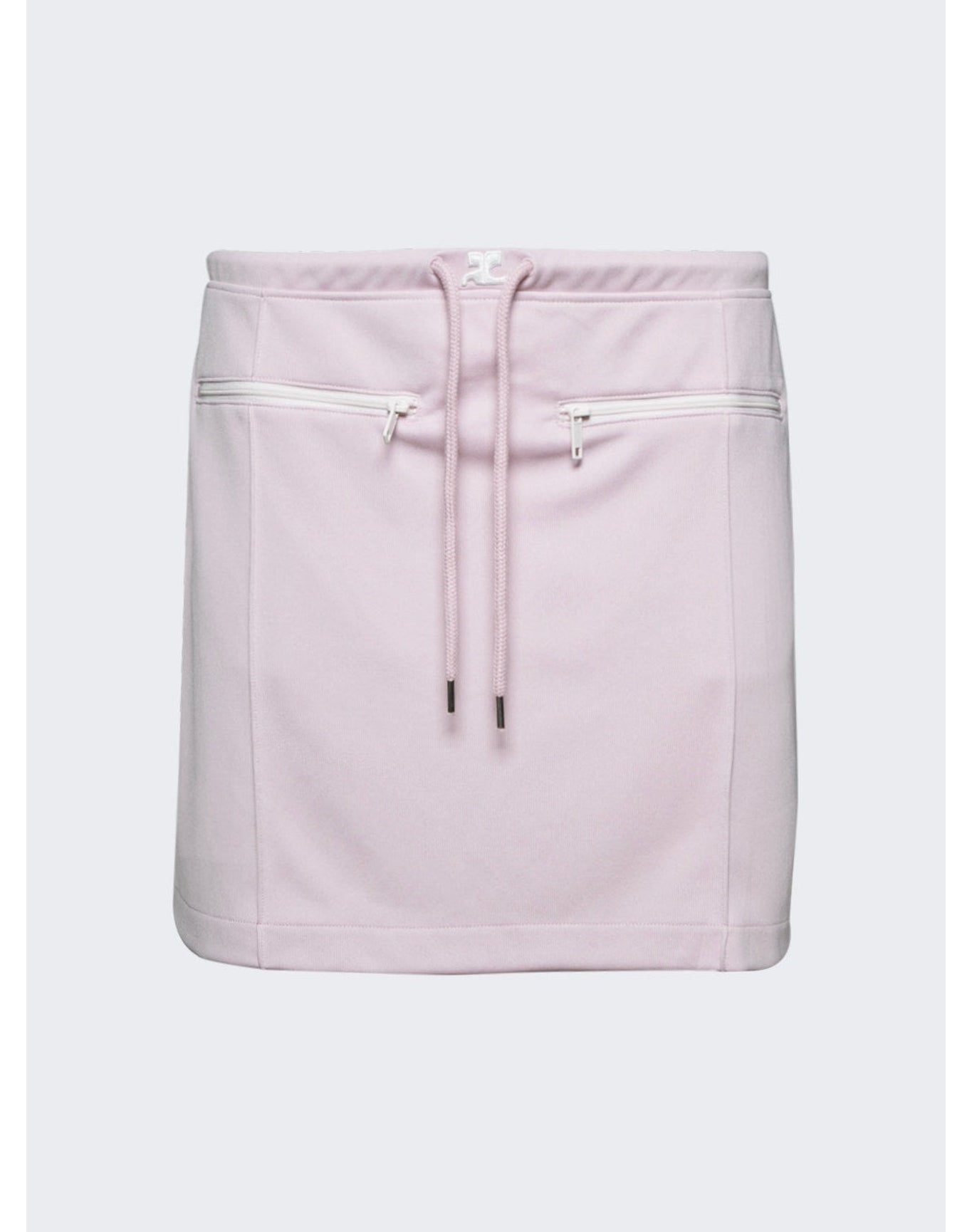 Courrèges | Women | Tracksuit Interlock Mini Skirt | Powder Pink
