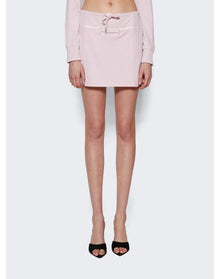Courrèges | Women | Tracksuit Interlock Mini Skirt | Powder Pink