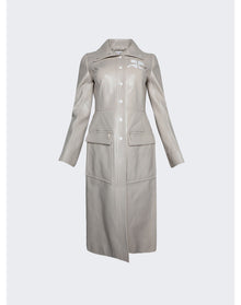 Courrèges | Women | Vinyl Trench Coat | Mastic Grey
