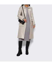 Courrèges | Women | Vinyl Trench Coat | Mastic Grey