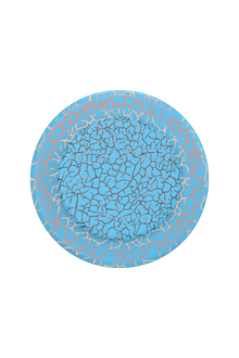 Crackle Denali Printed Orange Zest | Blue