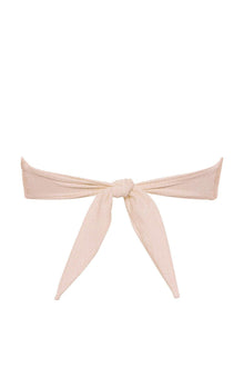 Tori Bandeau Bikini Top | Crema Scrunch