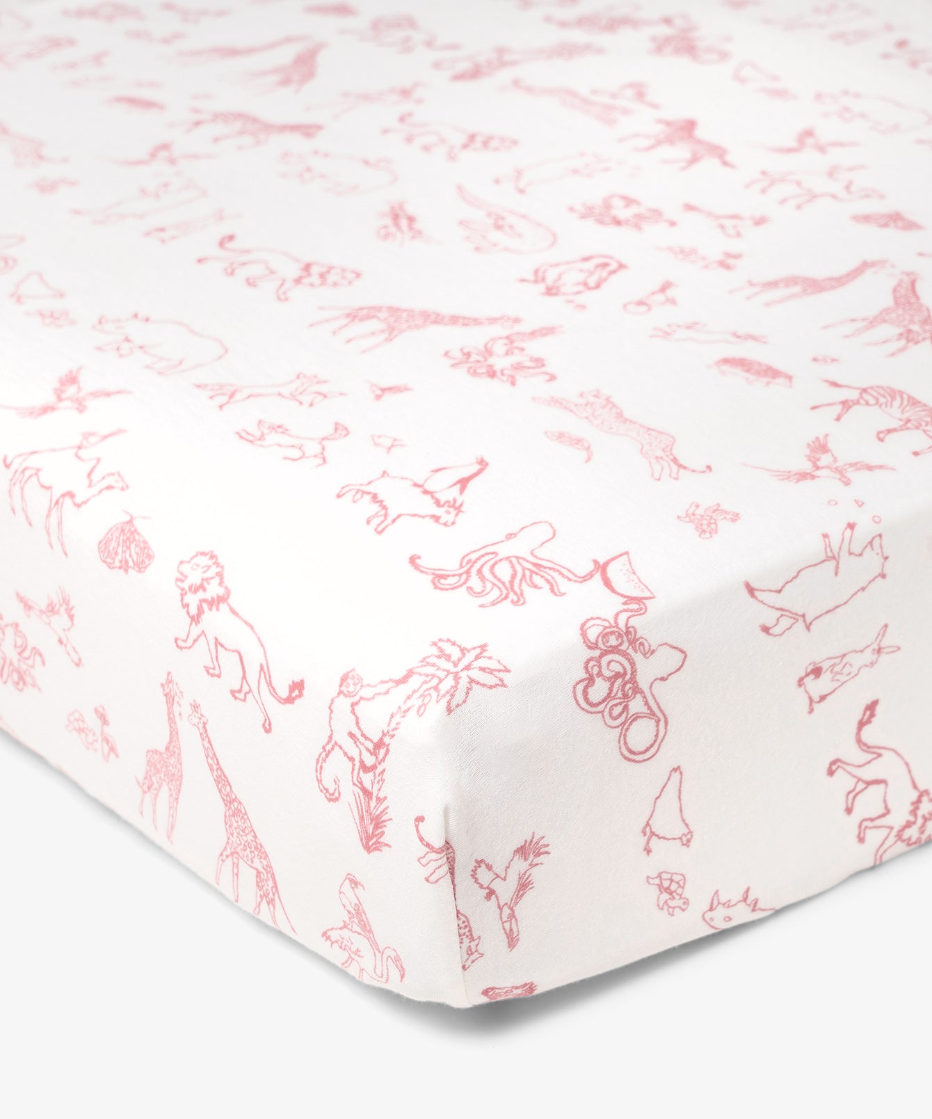 Girls | Crib Sheet | Pink/White