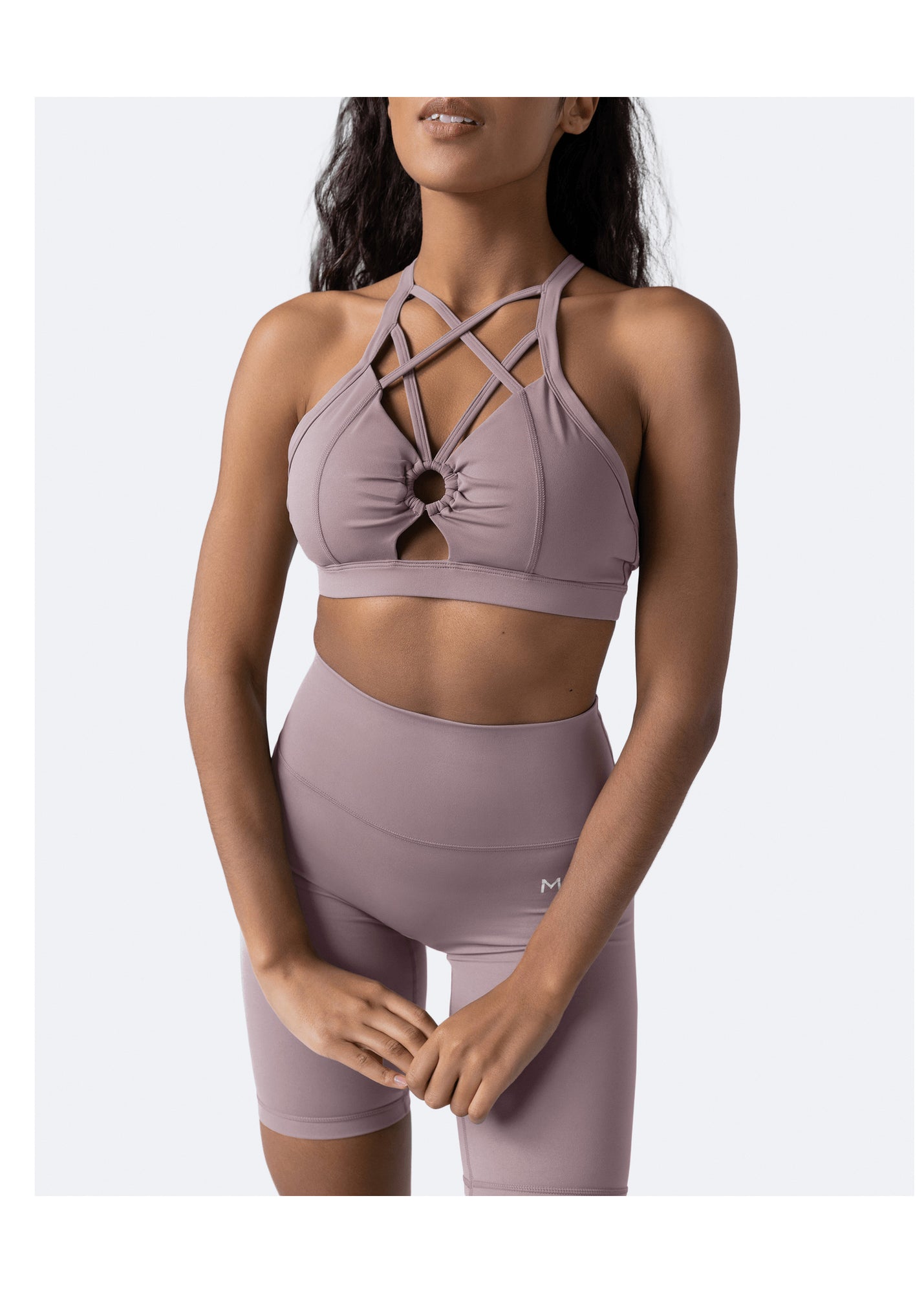 Criss Cross Front Top | Dusty Pink
