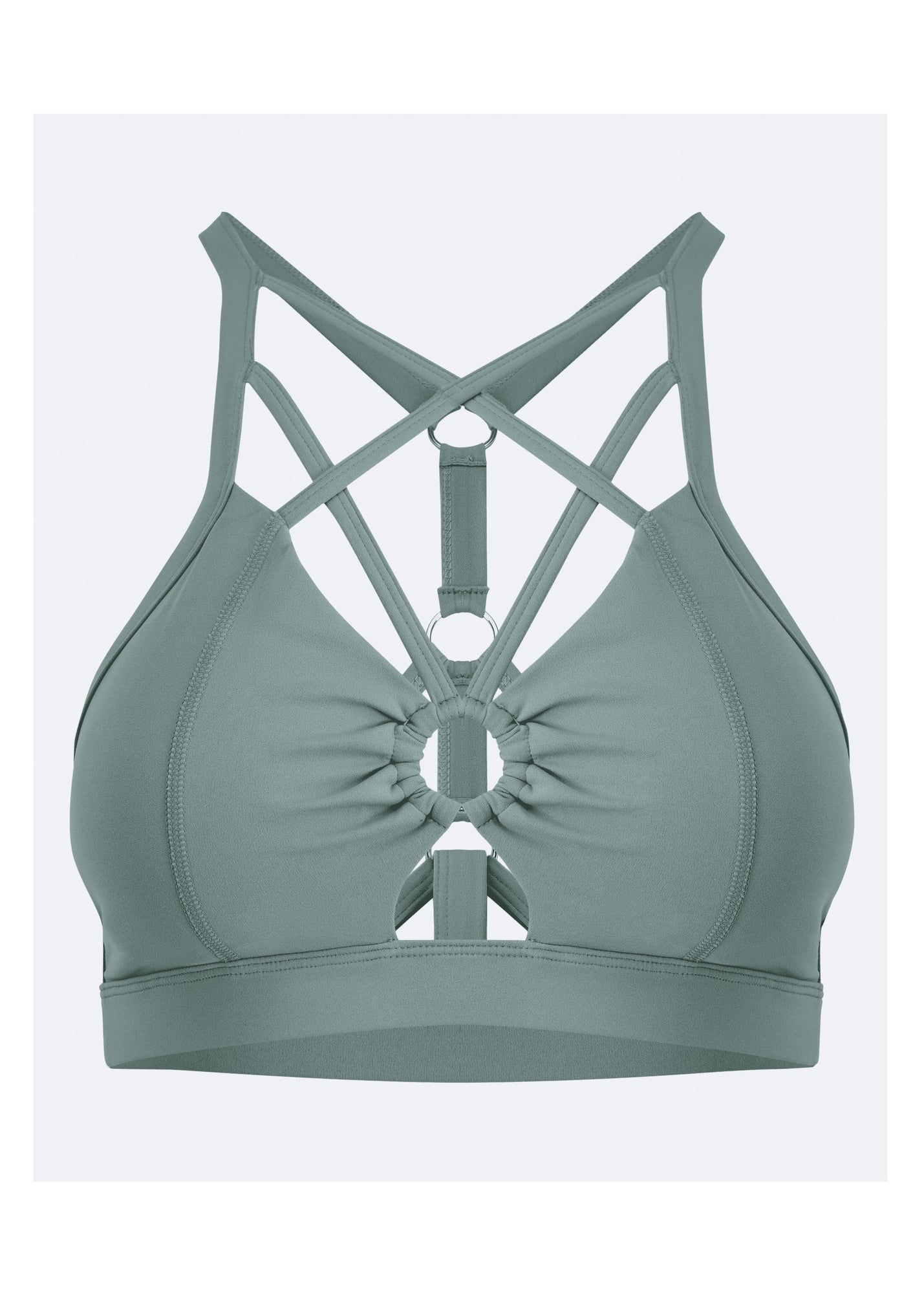 Criss Cross Front Top | Fresh Green