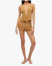 Crochet Booty Short | Suede