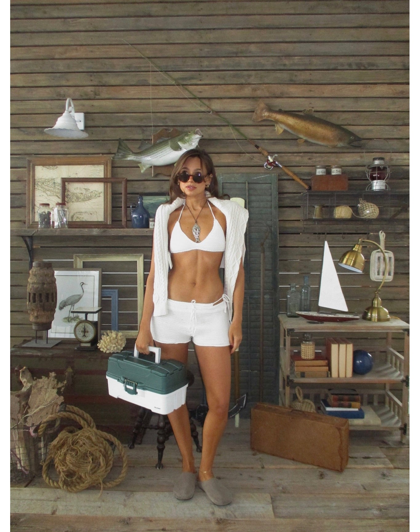 Crochet Hot Shorts | Off White