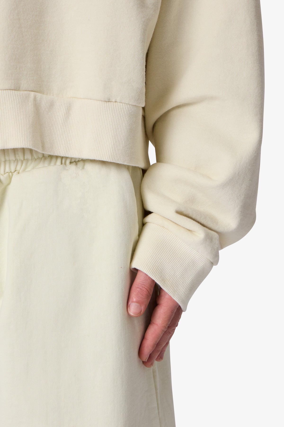 Cropped Crewneck | Off White