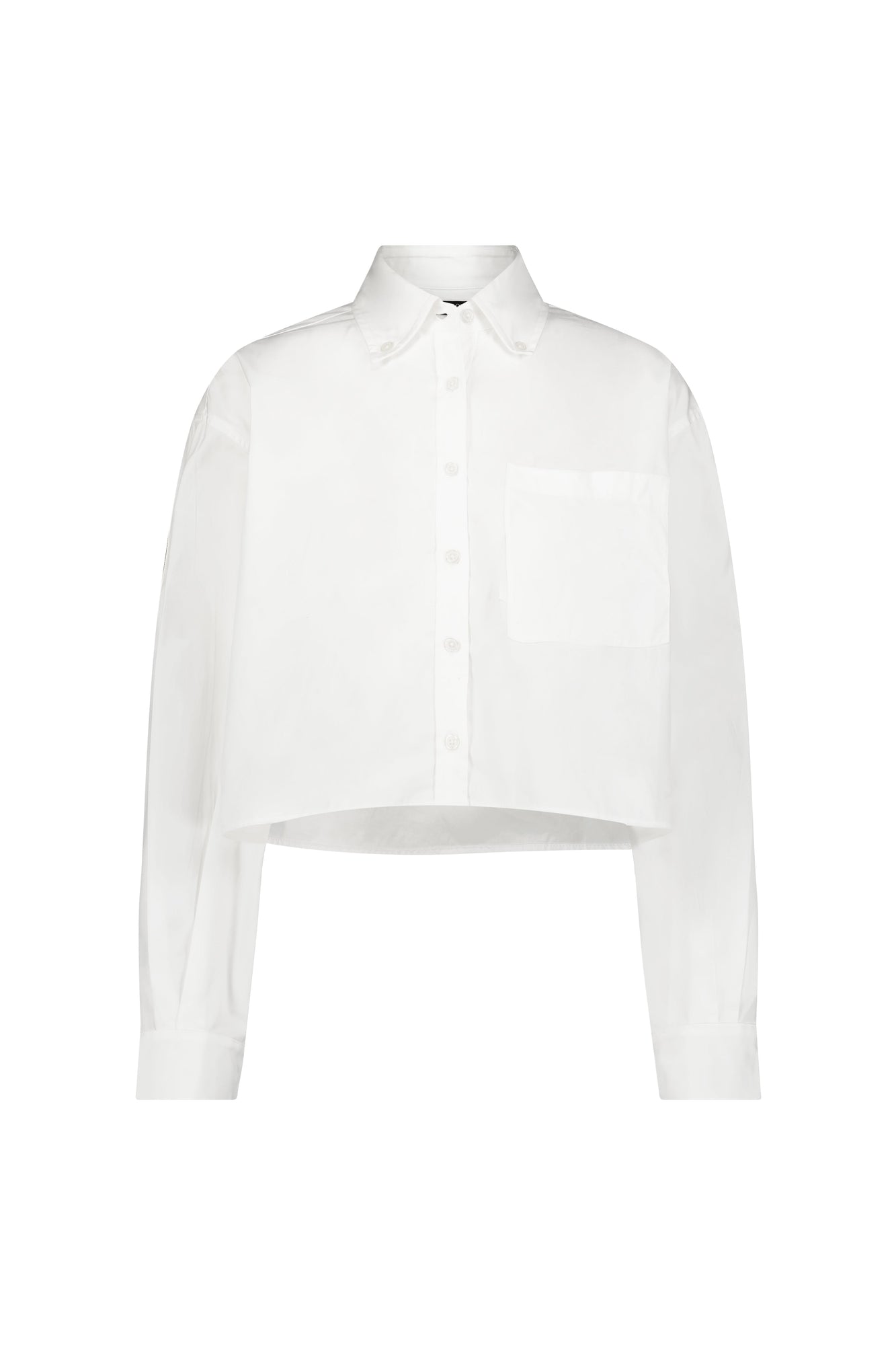 Boxy Button-Down Shirt | White