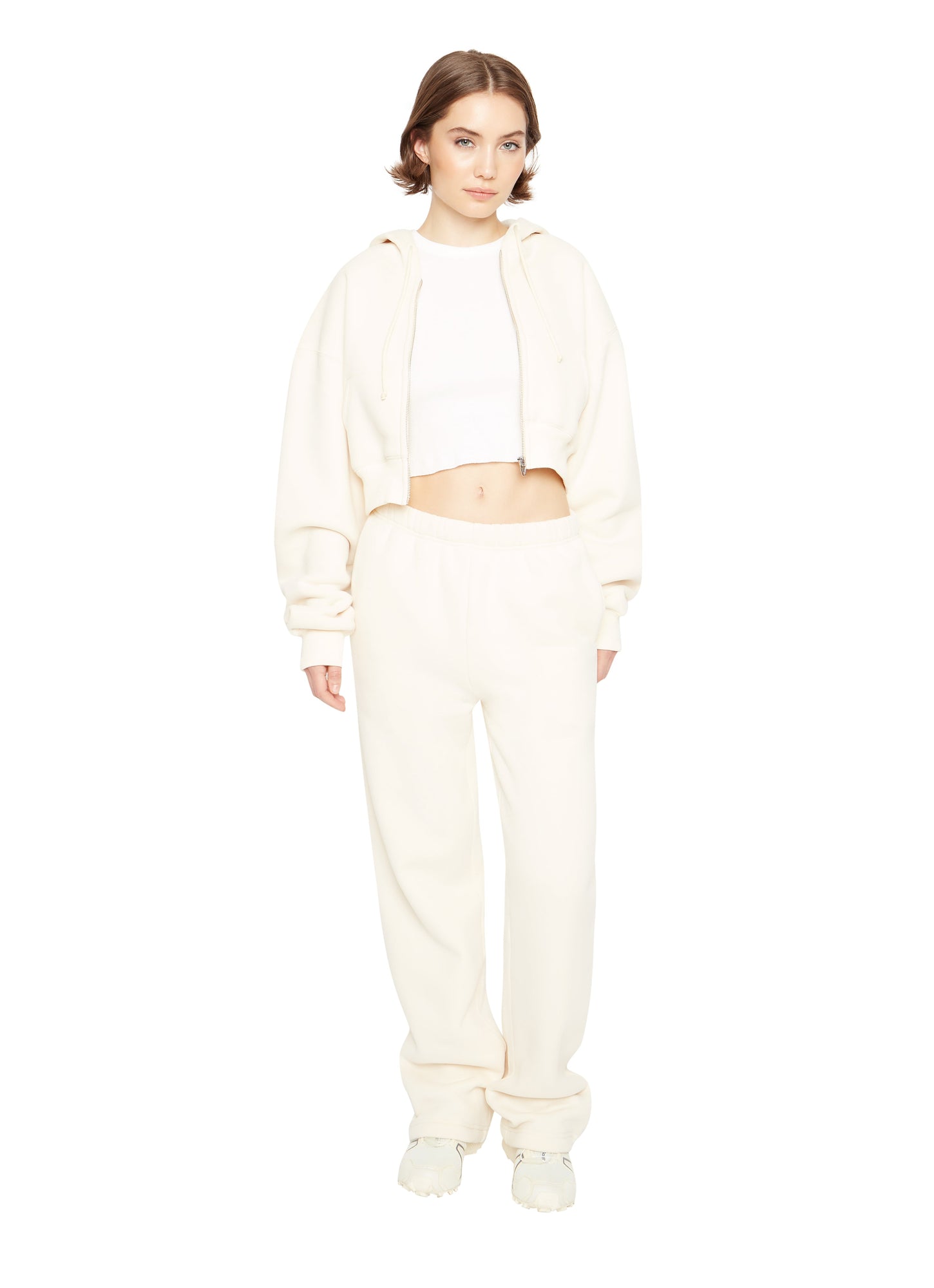 Womens | Flared Sweatpants | Ivory