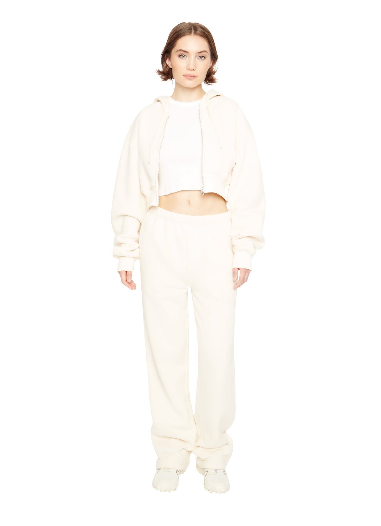 Womens | Flared Sweatpants | Ivory