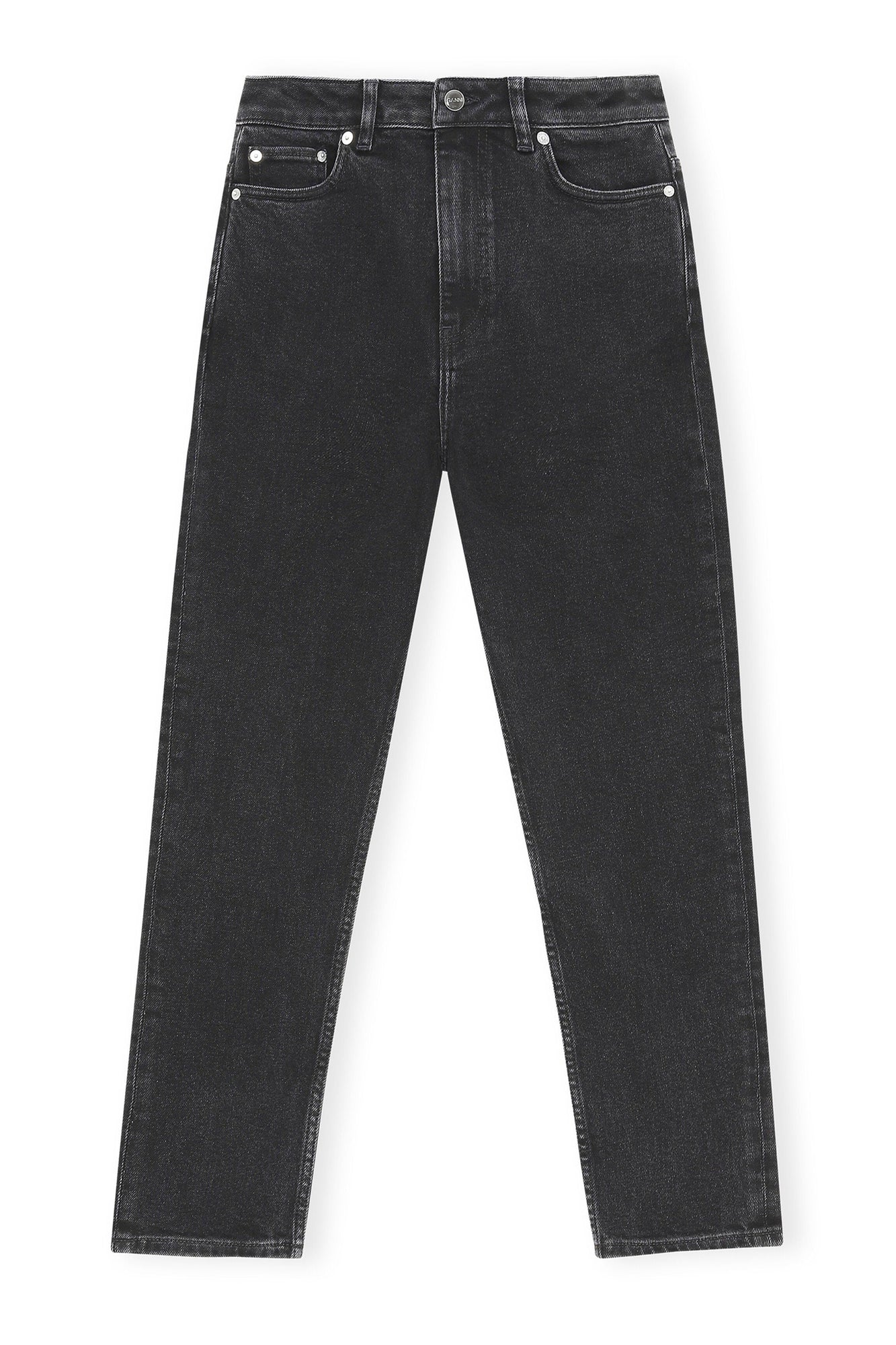 Cropped Jeans | Washed Black/Black