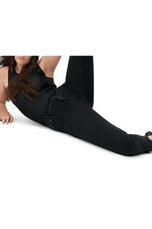 Cropped Jeans | Washed Black/Black