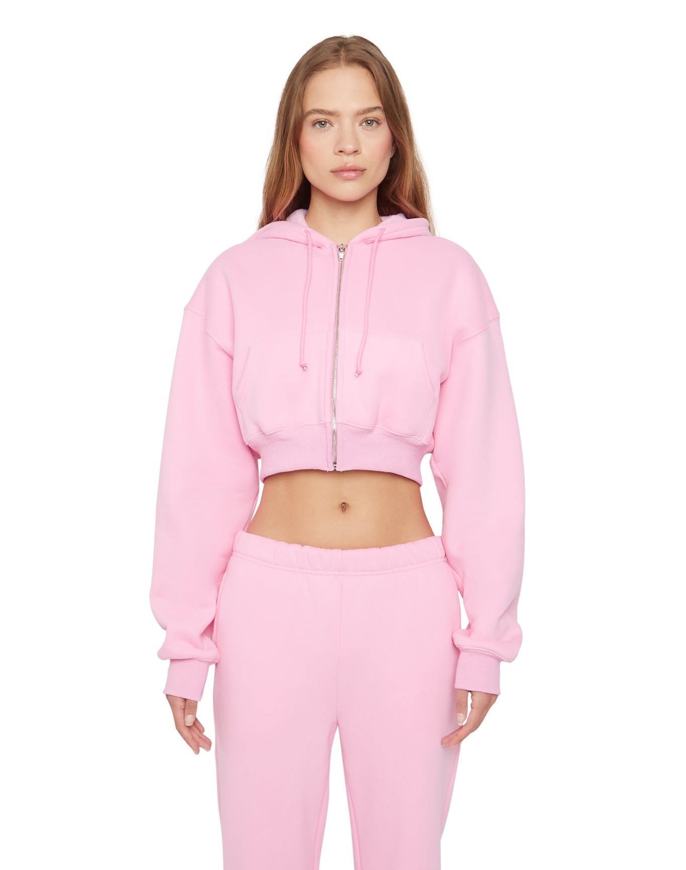 Cropped Zip-Up Hoodie | Blossom
