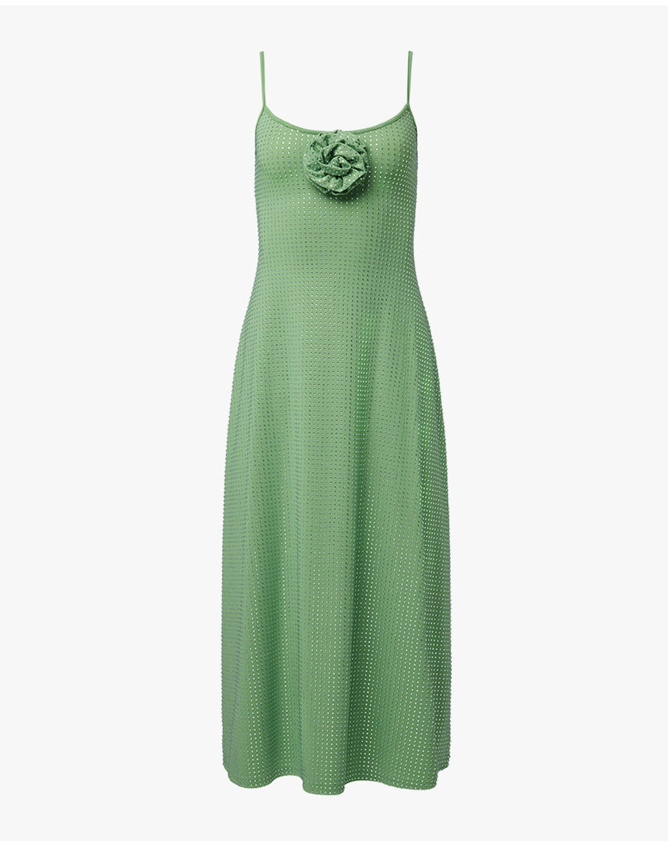 Crystal Slip Dress | Green