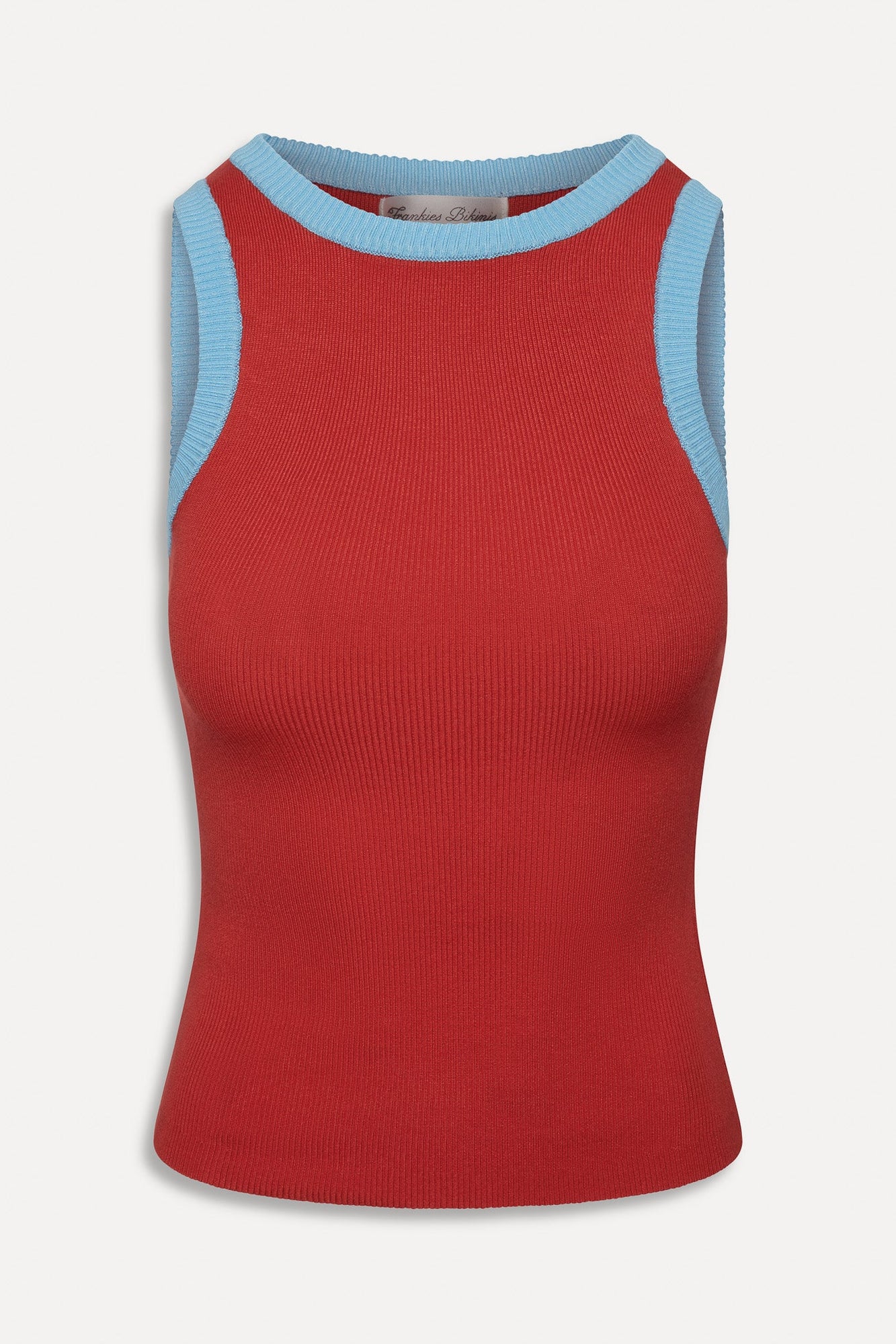 Cuddle Ribbed Tank Top - Cherry