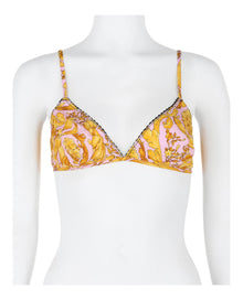 Versace | Barocco-Print Triangle Bralette