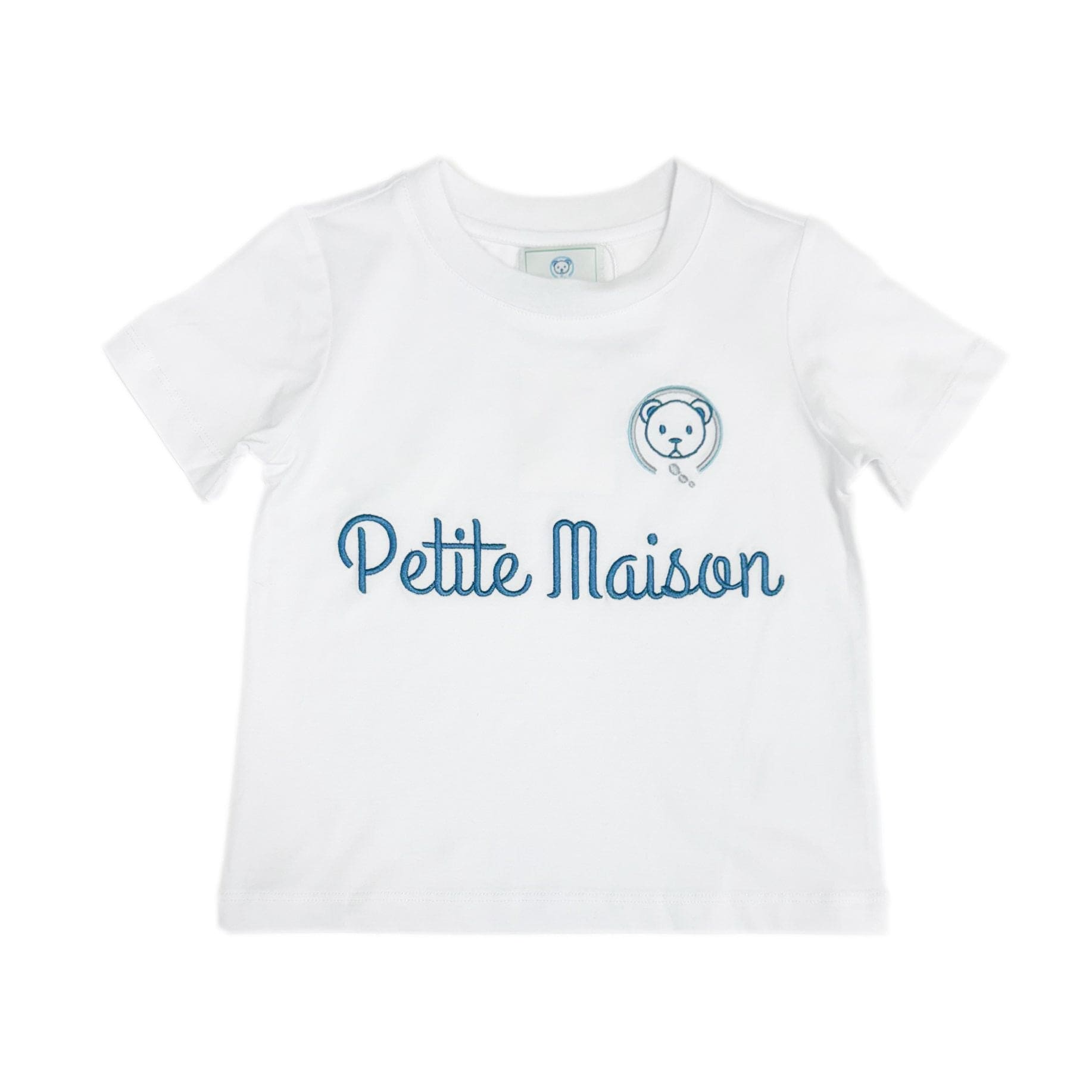 Baby Unisex | Petite Maison Logo Pima Cotton T-Shirt | Navy