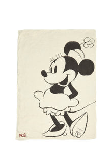 CozyChic Classic Mickey Mouse Blanket | Cream/Carbon