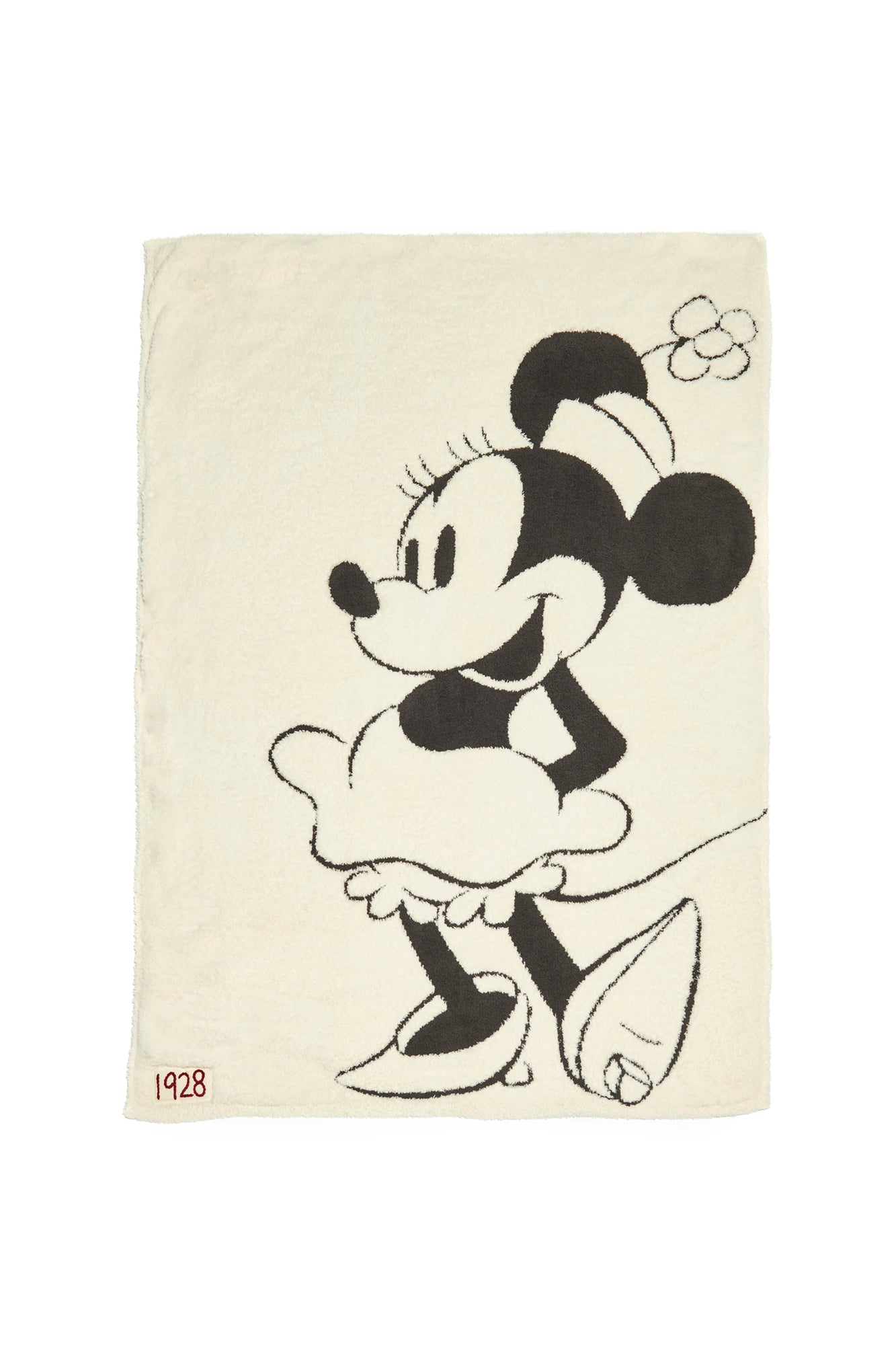 CozyChic Classic Mickey Mouse Blanket | Cream/Carbon