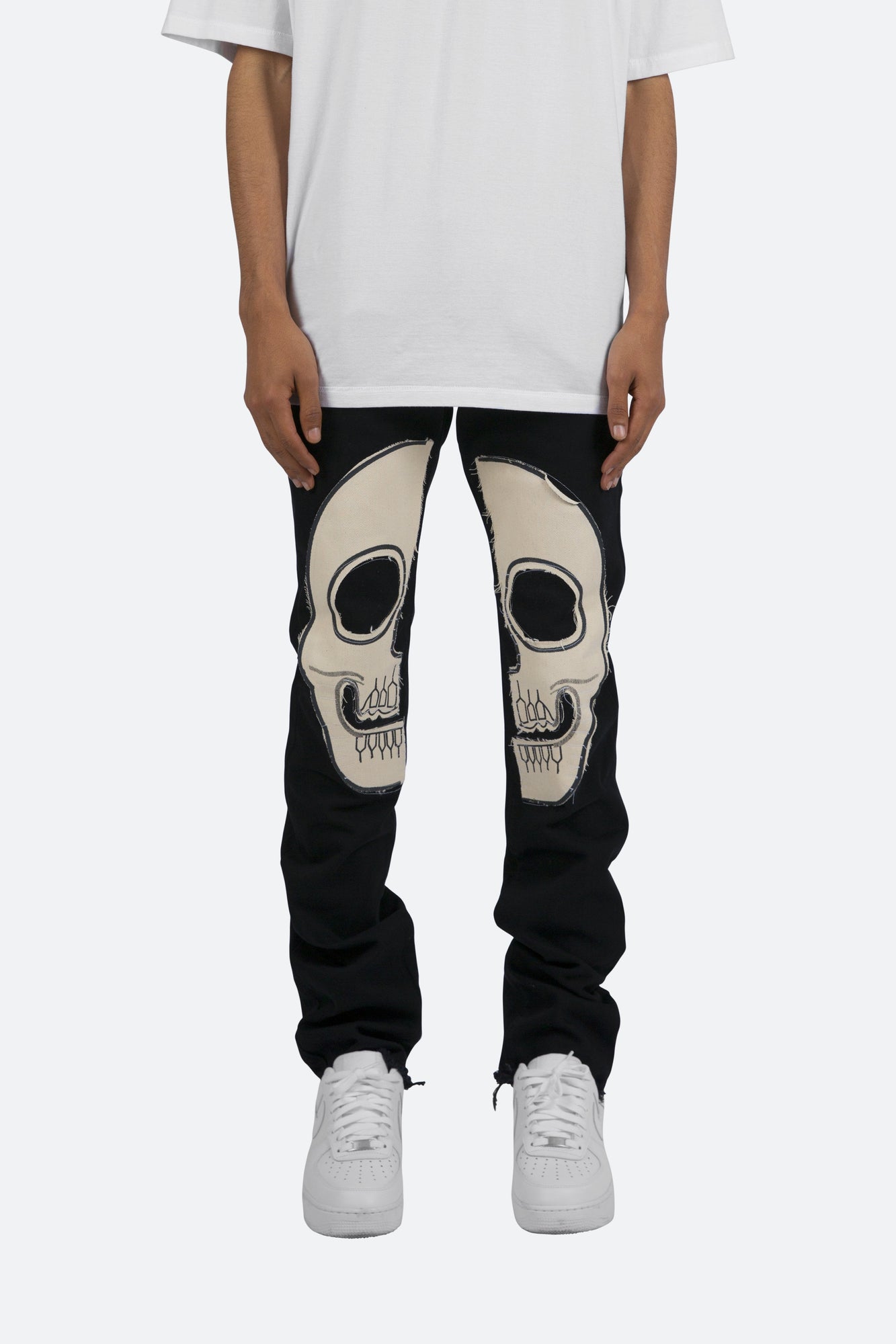 D181 Straight Denim | Black x White