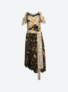 Women | Marine Serre | Ornament Jewelry Nuisette Dress | Black & Gold