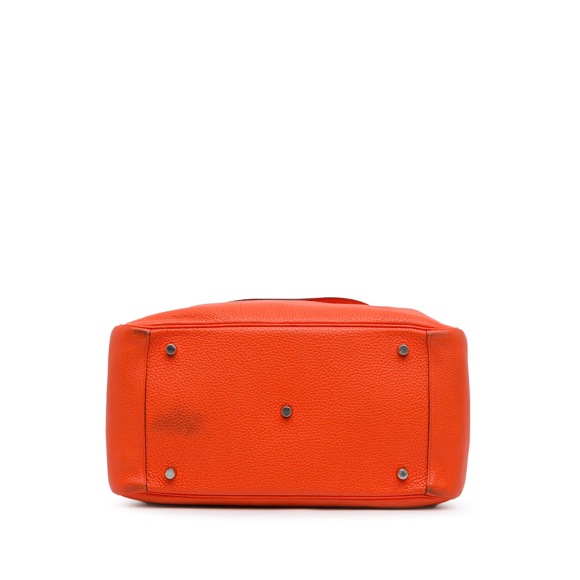 Hermes | Pre-Owned Clemence Lindy 34 | Orange