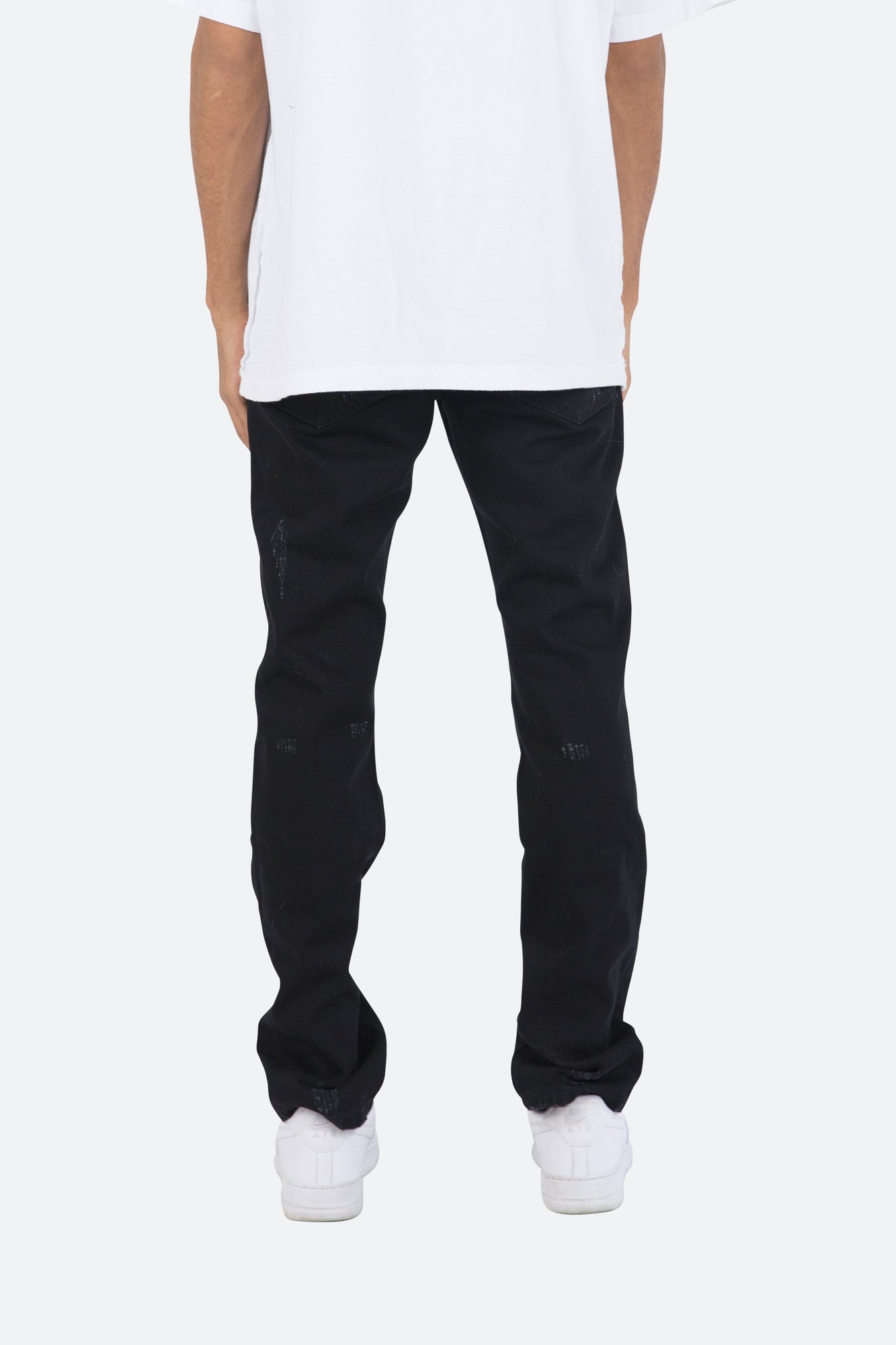 D261 Skeleton Straight Denim | Black x Black