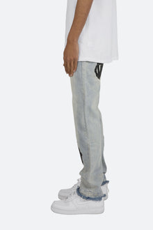 D272 Skeleton Straight Denim | Blue x Black