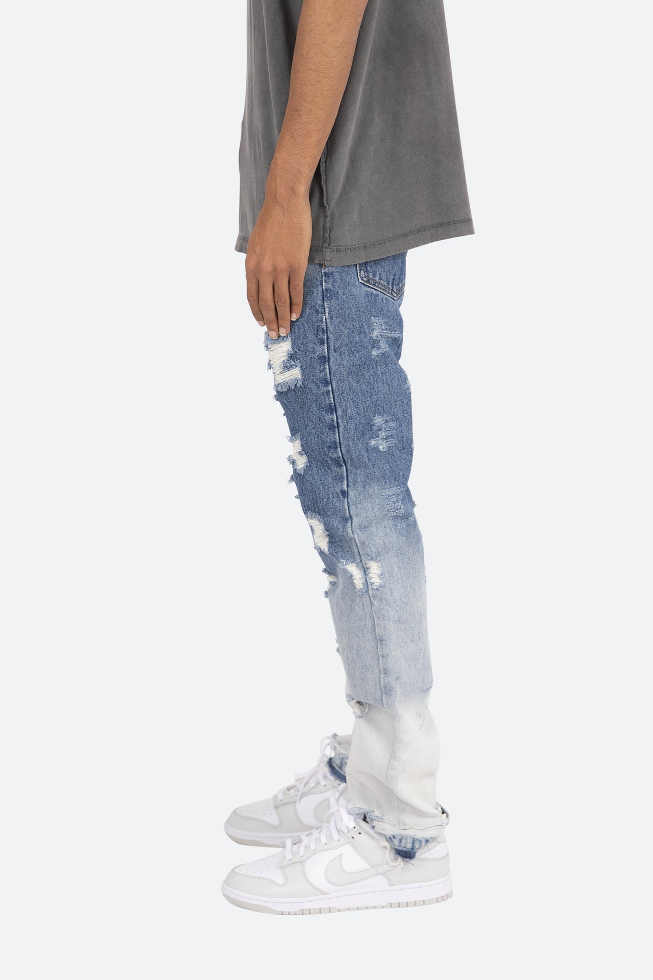 D293 Straight Denim | Blue x Yellow
