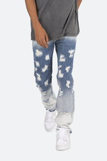 D293 Straight Denim | Blue x Yellow