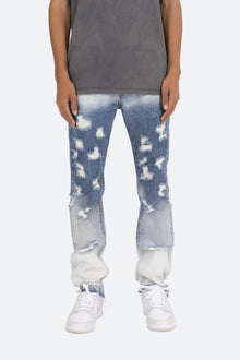 D293 Straight Denim | Blue x Yellow