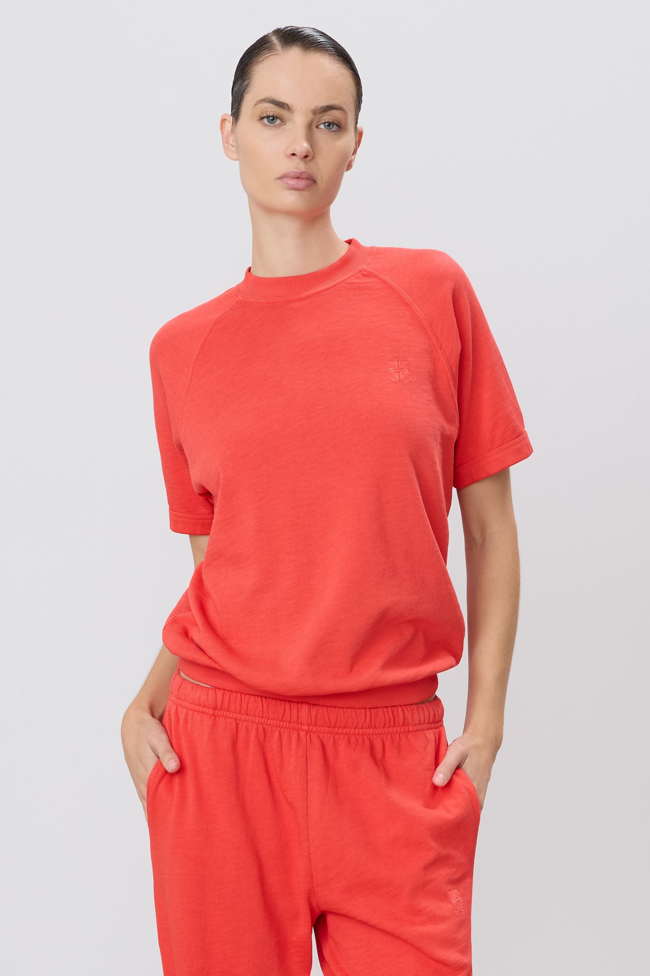 SHORT SLEEVE RAGLAN SWEATSHIRT - ETERNE