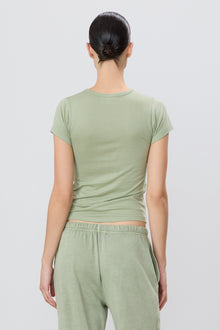 FITTED CREWNECK SHORT SLEEVE T-SHIRT - ETERNE