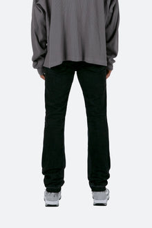 D486 Paneled Straight Denim | Black