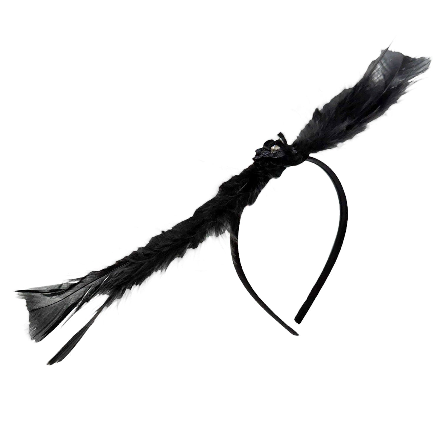 Girl | CocoFeather Black Headband | Beige