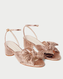 Dahlia Pleated Bow Heel | Dune