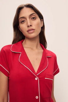 Gisele TENCEL™ Modal Shortie Short PJ Set-WHOLESALE EXCL | Haute Red/Ivory