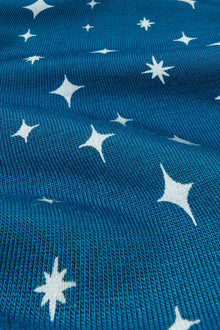 Men | William Printed TENCEL™ Modal Long PJ Set | Festive Lights Sapphire/Ivory