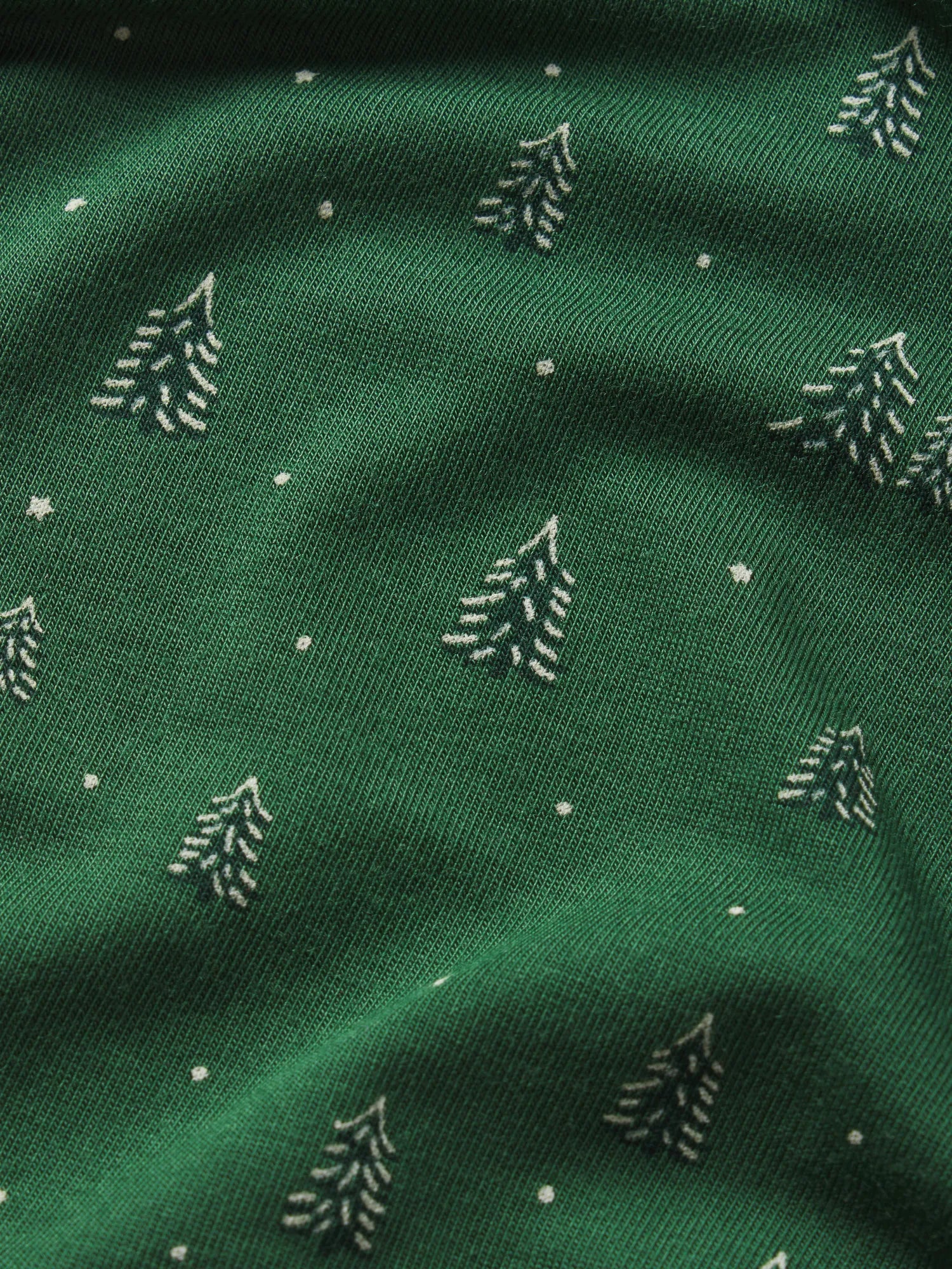 Men | William Printed TENCEL™ Modal Long PJ Set | Winterpine Forest Green/Ivory